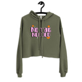 No Tag Needed Crop Hoodie